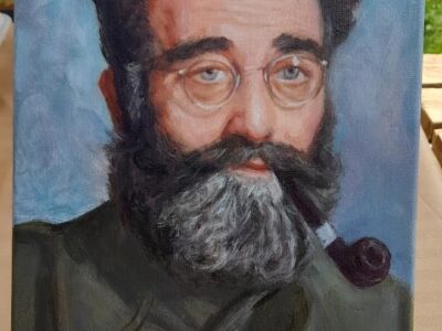 Draza Mihailovic - oil on canvas