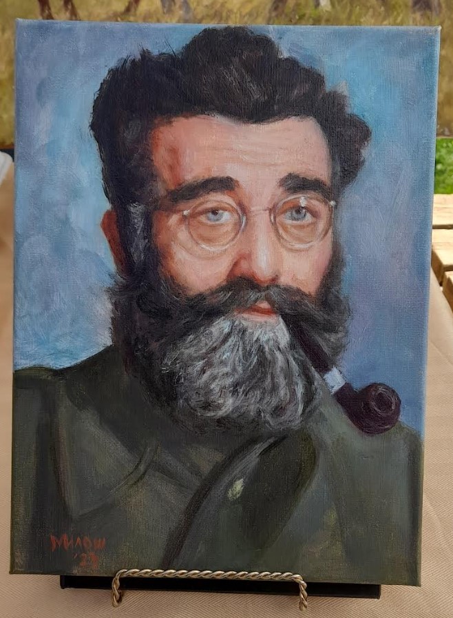 Draza Mihailovic - oil on canvas